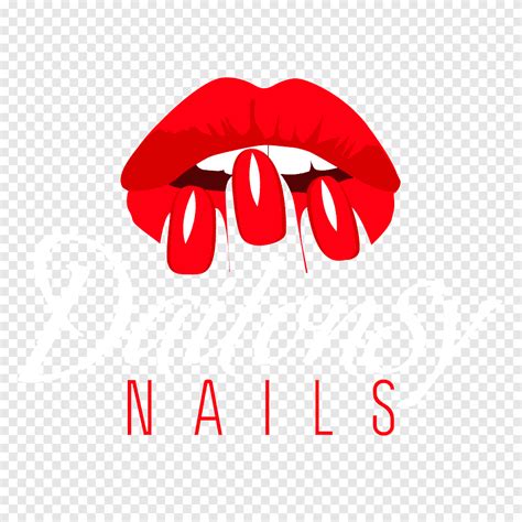 Dailonsy Nails logotipo, logotipo de uñas salón de belleza uñas arte, clavo de metal, texto ...