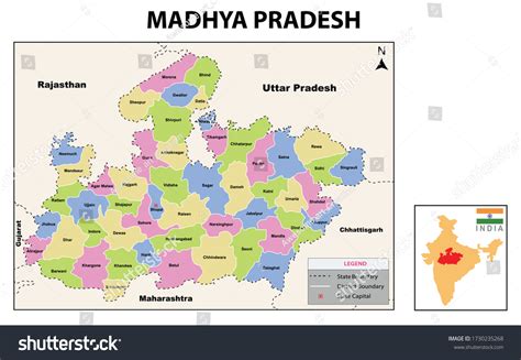 887 Madhya Pradesh Map Images, Stock Photos & Vectors | Shutterstock