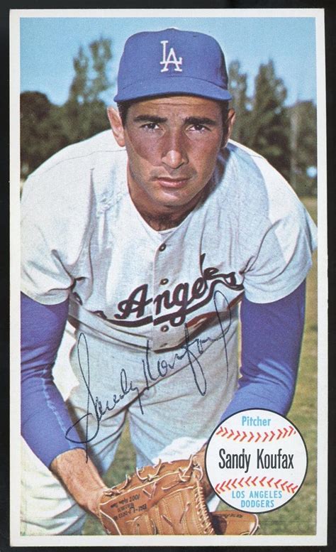 1964 Topps Sandy Koufax #3 Los Angeles Dodgers Autographed Baseball Card JSA | Sandy koufax ...