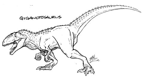 Giganotosaurus Coloring Pages Coloring Pages