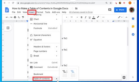 How to Make a Table of Contents in Google Docs from a PC or iPhone App