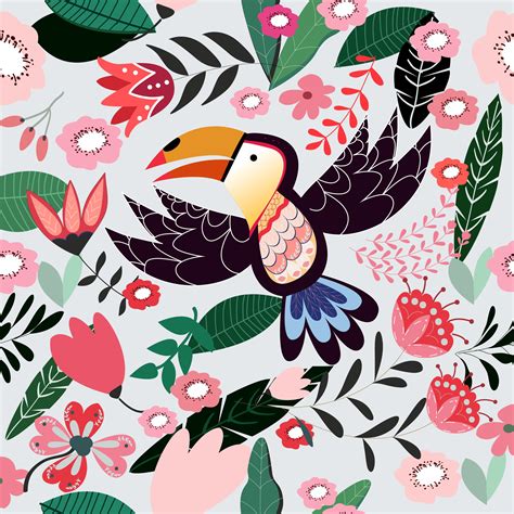 bird seamless pattern 691538 Vector Art at Vecteezy