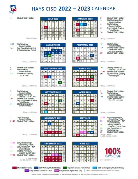 Plano Isd 2023 Calendar - Printable Calendar 2023