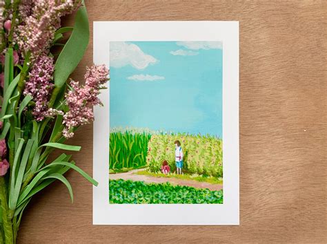 Anime Movie Corn Field Print Wall Art Wall Decor Anime | Etsy