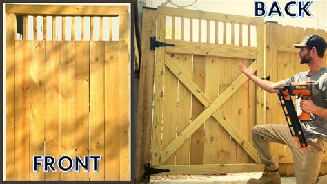 DIY Fence Gate Ideas (How to Build a Wood Fence Gate) - YouTube