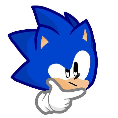 Thinking Sonic Emote | Sonic the Hedgehog! Amino