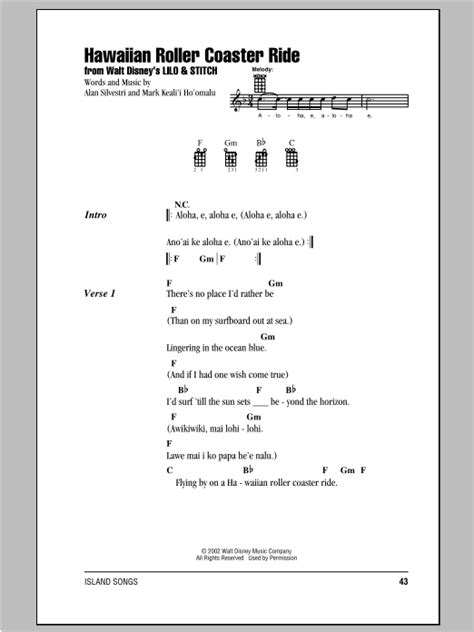 Mark Keali'i Ho'omalu "Hawaiian Roller Coaster Ride" Sheet Music & Chords | Download 2-Page ...