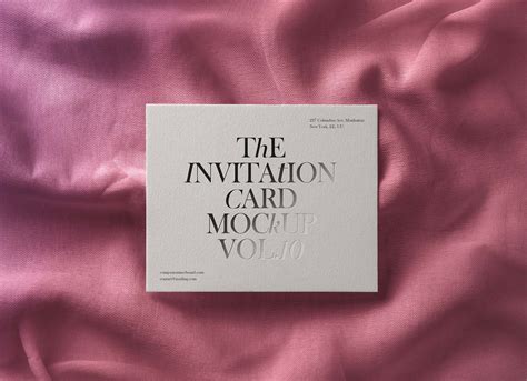 Free Invitation Card Mockup (PSD)