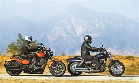 2012 Harley-Davidson Fat Bob vs. 2013 Victory Judge Review | Rider Magazine