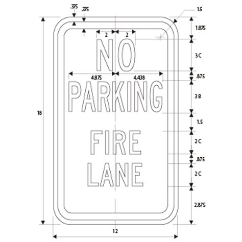 Sign-No Parking Fire Lane