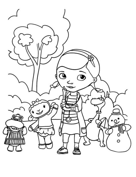 Doc McStuffins Coloring Pages PDF - Coloringfolder.com