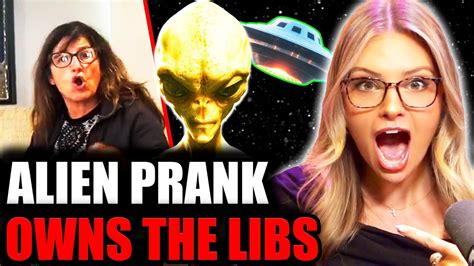 Libs Get OWNED By Alien Emergency Alert System PRANK | Screen Time with Hayley Caronia - YouTube