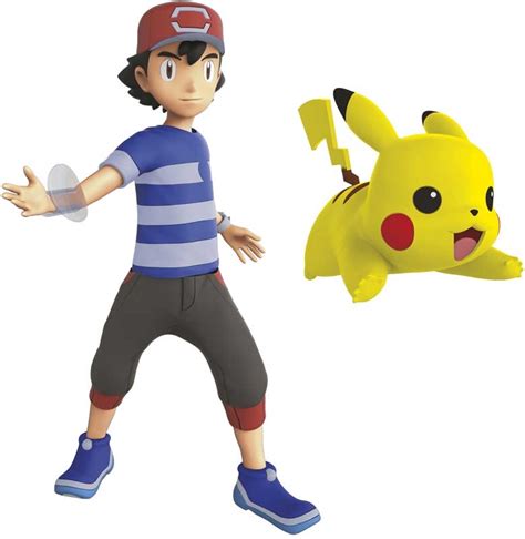 Pokemon 4.5 Inch Battle Feature Figure - Ash And Pikachu - I Need Toys