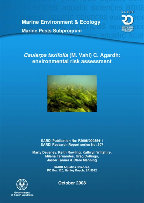 (PDF) Caulerpa taxifolia as an invasive species: a critical review in ...