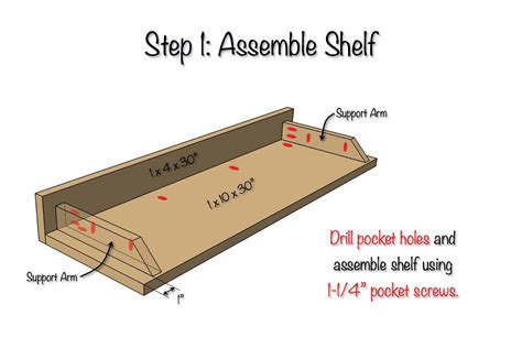 Simple Floating Shelf With Hidden Compartment Plans Under Cupboard Wine ...