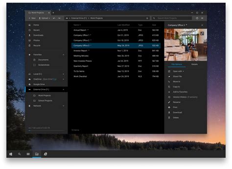 Dribbble - Concept-HiFi-Windows-File-Explorer-Dark-Mode.png by June Parent