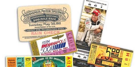 Indy 500 tickets are slices of history and collectors' gold