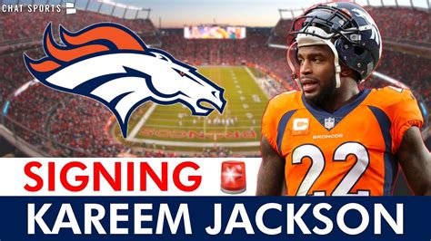 BREAKING: Denver Broncos Re-Sign Kareem Jackson Following NFL Draft ...