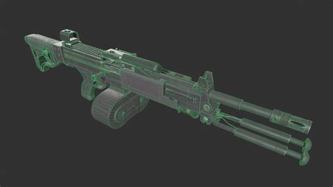 3D model Negev NG7 Light Machine Gun VR / AR / low-poly | CGTrader