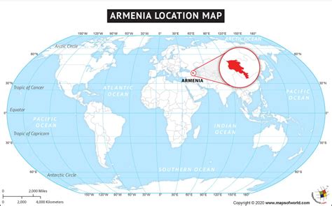 Where is Armenia located? Location map of Armenia