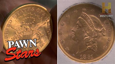 Pawn Stars: $34,000 For Rare 1861 Gold Coin (Season 3) - YouTube