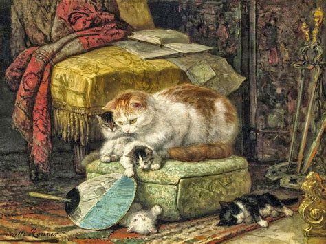 Henriëtte Ronner-Knip | The painter of cats | Gatos bonitos, Dibujos de ...