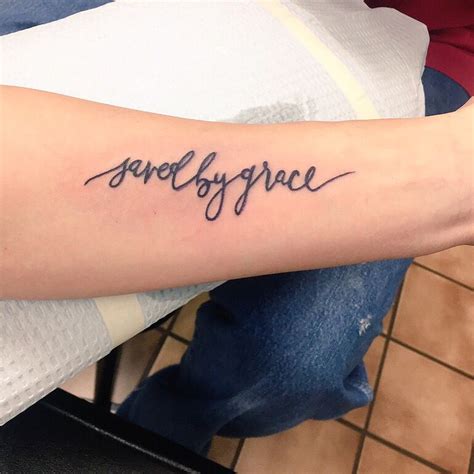 Saved by Grace Faith Foot Tattoos, Foot Tattoos Girls, Grace Tattoos ...