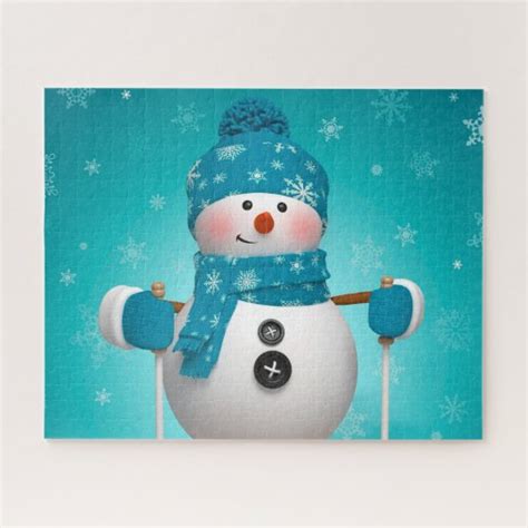 Snowman Jigsaw Puzzle | Zazzle.com