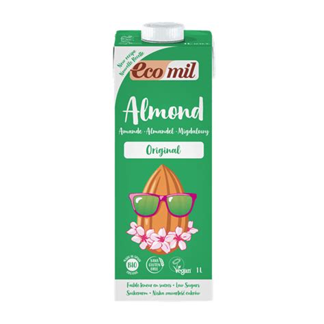 Ecomil Almond milk Original Bio 1 L | Bebida orgánica de almendra ...