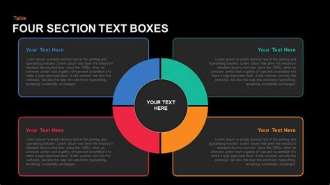 4 Section Text Boxes Powerpoint Template And Keynote - Slidebazaar 29F