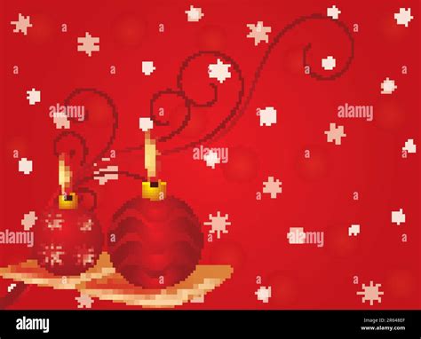 Christmas Background with candles Stock Vector Image & Art - Alamy