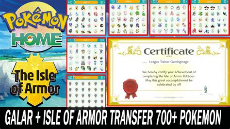 Pokemon Sword and Shield Completion Galar & Isle of Armor Pokedex SQUARE SHINY | eBay