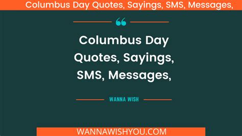 Columbus Day Quotes, Sayings, SMS, Messages,