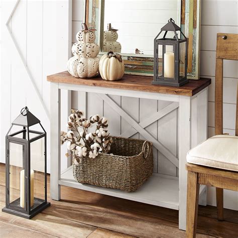 Farmhouse White Small Console Table | Pier 1 Imports | Farmhouse console table, Rustic farmhouse ...