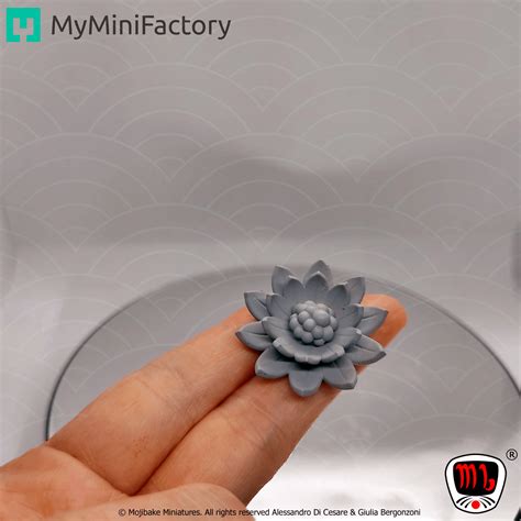 FREE miniature Lotus Flower for 3D printing :) : r/tabletop