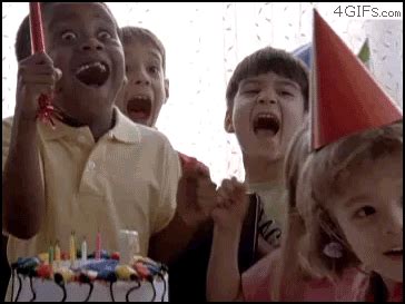 This kid so excited at a birthday party. | Happy GIFs | POPSUGAR Smart ...