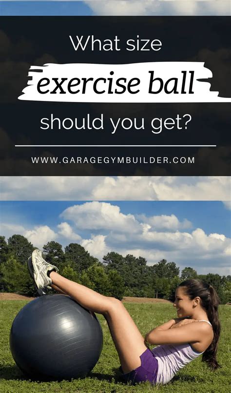 What Size Exercise Ball Should You Get - Garage Gym Builder