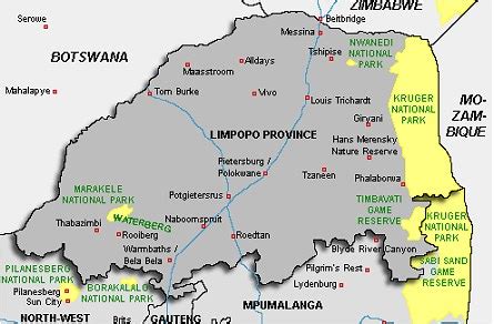 About South Africa - Limpopo Map