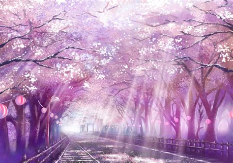 Pink Anime Tree Wallpapers - Wallpaper Cave