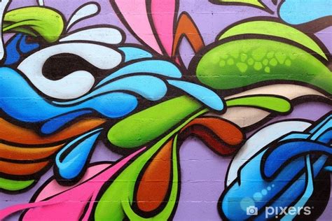 Wall Mural Colorful graffiti art - PIXERS.US