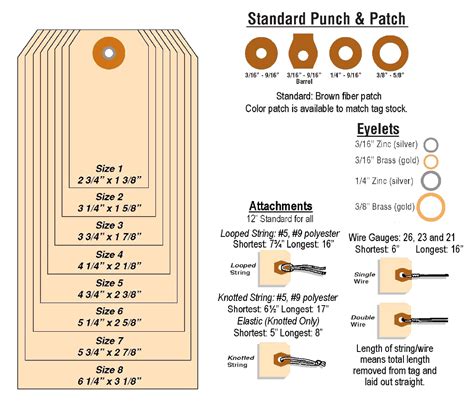 Tag Size Chart – Red Lodge Label