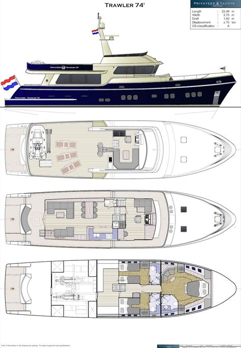 Trawler Yacht, Trawler Boats, Yacht Design, Boat Design, Motor Cruiser ...