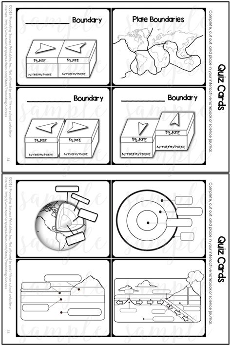 Plate Tectonics Vocabulary Worksheet