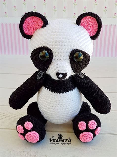 Amigurumi Toy Panda Crochet Panda Toy Panda Bear Pattern | Etsy