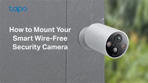 How to Mount Your Tapo Smart Wire-Free Security Camera (Tapo C425/TC85) | TP-Link - YouTube