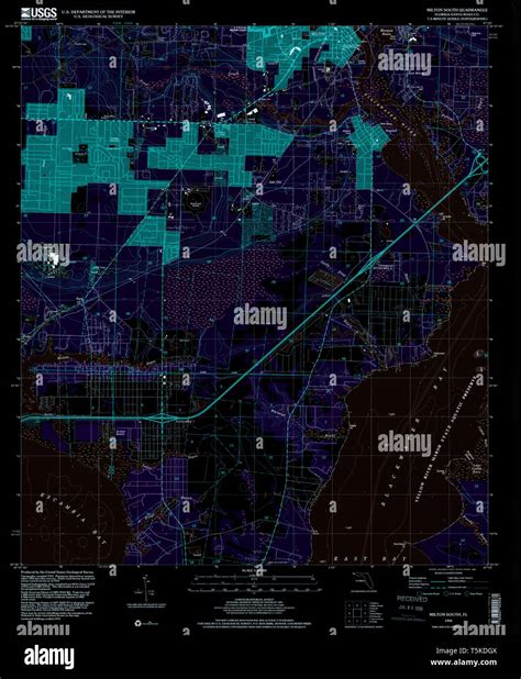 Map of milton florida hi-res stock photography and images - Alamy