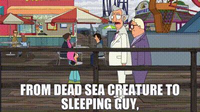 YARN | from dead sea creature to sleeping guy, | Bob's Burgers (2011) - S12E06 Beach, Please ...