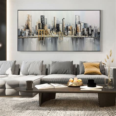 New York City Painting City Abstract Painting City Scenery - Etsy