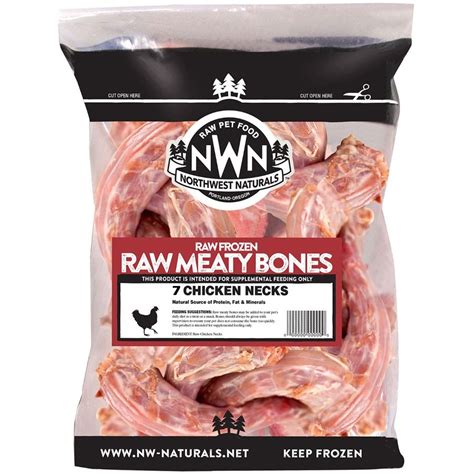 Northwest Naturals Meaty Bones Grain-Free Raw Frozen Chicken Neck Dog - Le Pup Pet Supplies and ...