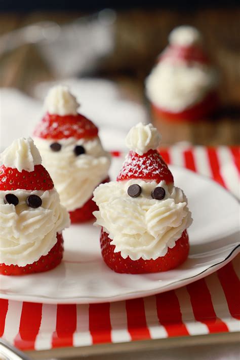 Strawberry Santa's with Cream Cheese Frosting - Paint Me Pink